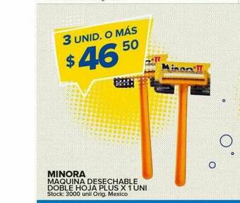 Carrefour Maxi Minora Maquina Desechable Doble Hoja Plus oferta