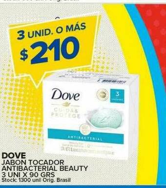 Carrefour Maxi Dove Jabon Tocador Antibacterial Beauty oferta