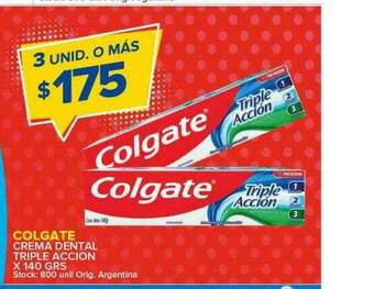 Carrefour Maxi Colgate Crema Dental Triple Accion oferta