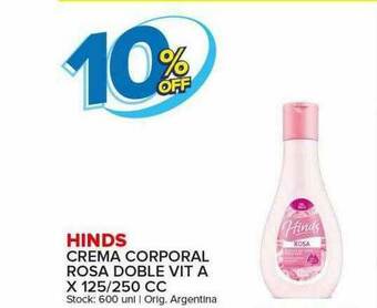 Carrefour Maxi Hinds Crema Corporal Rosa Doble Vit A oferta