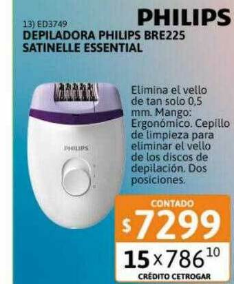 Cetrogar Depiladora Philips Bre225 Satinelle Essential oferta