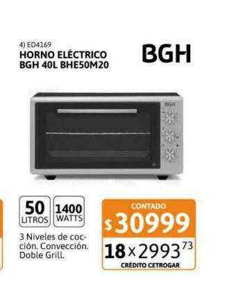 Oferta Horno Eléctrico Con Anafe AX-HCEH45 en Carrefour