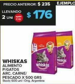 Carrefour Maxi Whiskas Alimento P Gatos Arc. Carne Pescado oferta
