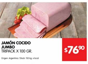 Disco Jamón Cocido Jumbo Tripack oferta