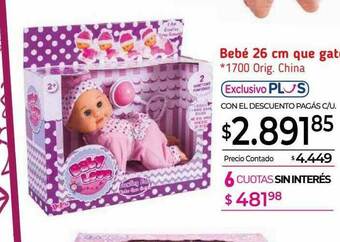 La Anonima Bebé 26 Cm Que Gatea oferta