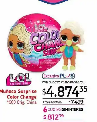 La Anonima Muñeca Surprise Color Chage L.o.l. Surprise! oferta