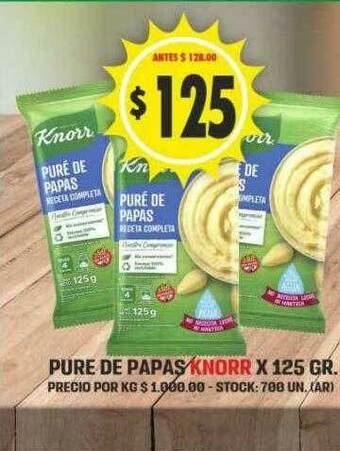 Supermercados Becerra Pure De Papas Knorr oferta
