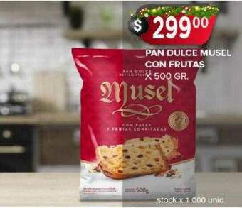 Supermercados Mayor Pan Dulce Musel Con Frutas oferta