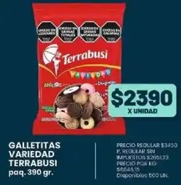 Supermercados Vea Terrabusi galletitas variedad paq. oferta