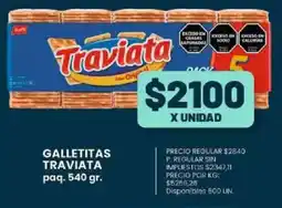Supermercados Vea Traviata galletitas paq. oferta