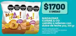 Supermercados Vea Cuisine & co vainilla o rellenas con dulce de leche paq. oferta