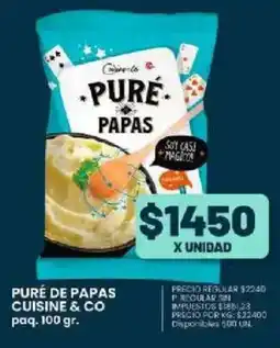 Supermercados Vea Cuisine & Co puré de papas paq. oferta