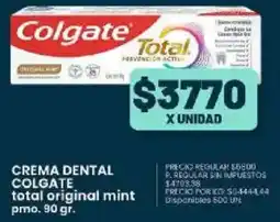 Supermercados Vea Colgate crema dental total original mint pmo. oferta