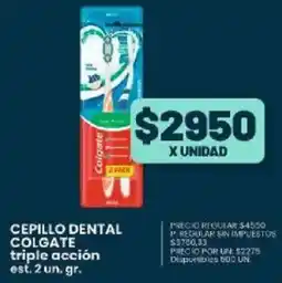 Supermercados Vea Colgate cepillo dental triple acción est. oferta