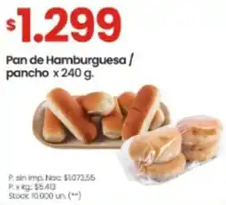 Changomas Pan de Hamburguesa/ pancho oferta