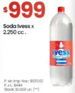 Changomas Ivess soda x oferta