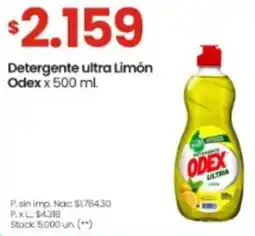 Changomas Odex detergente ultra limón oferta