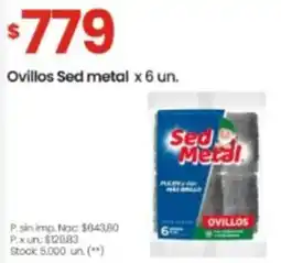 Changomas Sed metal ovillos oferta