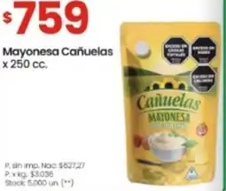 Changomas Cañuelas mayonesa oferta