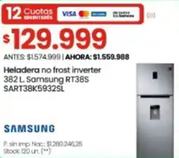 Changomas Samsung heladera no frost inverter oferta