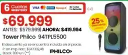 Changomas Philco tower oferta