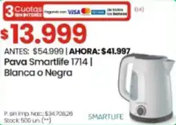 Changomas Smartlife pava blanca o negra oferta