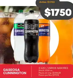 Supermercados Tadicor Cunnington gaseosa varios sabores oferta