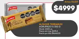 Supermercados Tadicor Terrabusi alfajor agrupado oferta