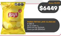 Supermercados Tadicor Lay's papas fritas clásicas oferta
