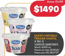Supermercados Tadicor Tregar queso untable chatel oferta