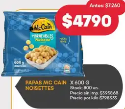 Supermercados Tadicor Mc Cain papas noisettes oferta