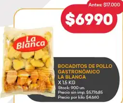 Supermercados Tadicor La blanca bocaditos de pollo gastronómico oferta