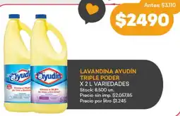 Supermercados Tadicor Ayudín lavandina triple poder variedades oferta