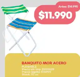 Supermercados Tadicor Banquito mor acero plegable oferta