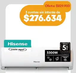 Supermercados Tadicor Hisense aire acondicionado oferta
