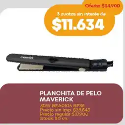 Supermercados Tadicor Planchita de pelo maverick oferta