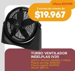 Supermercados Tadicor Turbo ventilador indelplas iv20 oferta