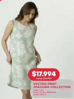 Supermercados Tadicor Vestido print joaquina collection oferta