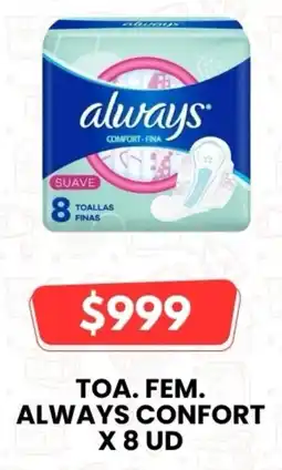 Autoservicio Capo Always toa. fem. confort oferta