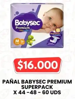 Autoservicio Capo Babysec pañal premium superpack oferta