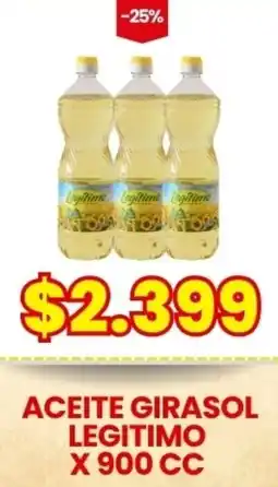 Autoservicio Capo Legitimo aceite girasol oferta
