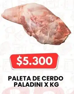 Autoservicio Capo Paladini paleta de cerdo oferta