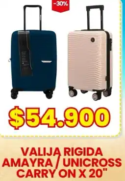 Autoservicio Capo Valija rigida amayra unicross carry on x 20" oferta