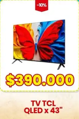 Autoservicio Capo Tcl tv qled 43" oferta