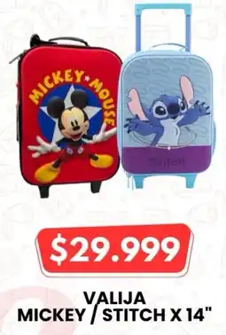 Autoservicio Capo Valija mickey/stitch 14" oferta
