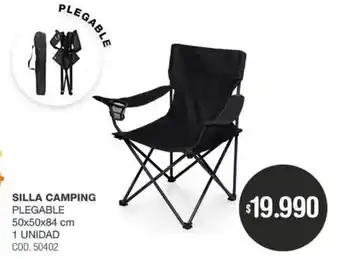 Silla camping plegable