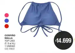 Atomo Conviene Corpiño malla top liso oferta