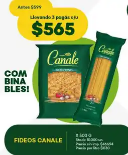 Super MAMI Canale fideos oferta