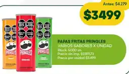 Super MAMI Papas fritas pringles varios sabores oferta