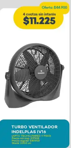 Super MAMI Turbo ventilador indelplas iv16 oferta